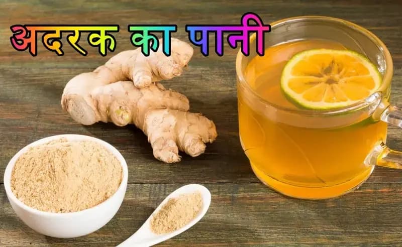 अदरक का पानी एक आयुर्वेदिक पेय,शारीरिक रूप से लाभदायक